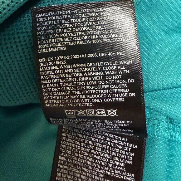 North Face Womens Flyweight Hoodie Jacket Teal Size M, Style NF0A4MF, EUC - Picture 6 of 11